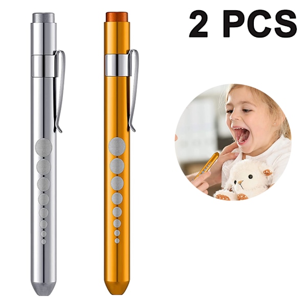 pcs Pen Flashlight Aluminum Alloy Pen Light LED Pen