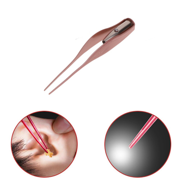 Smarte pinsetter med LED-lys Roségull【DH】