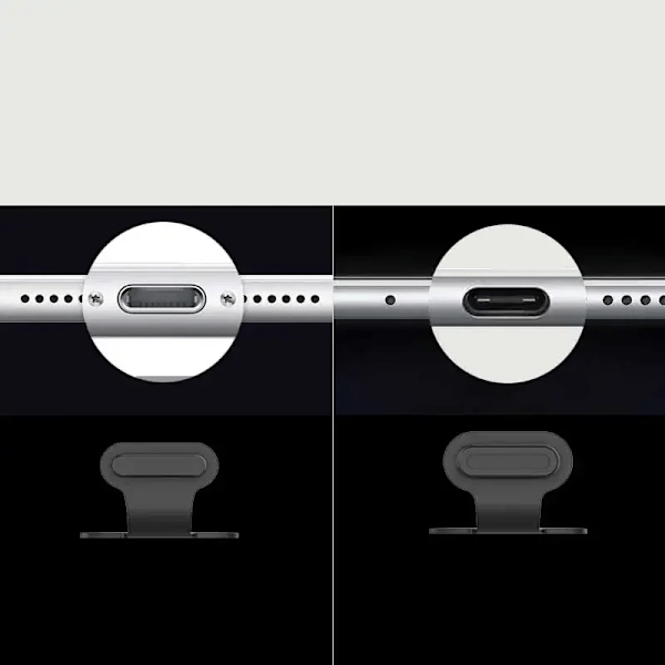 10 stycken USB C Anti-förlust Dammskydd Typ C Laddningsport Skydd för Iphone 15 Pro Max 15plus Xiaomi Samsung Stopp Dammskydd
