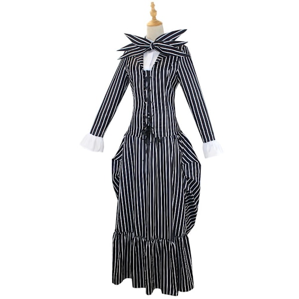 Jack Skellington Kostume Mareridt Før Jul Cosplay Sally Uniform Halloween til Voksne Mænd Kvinder S