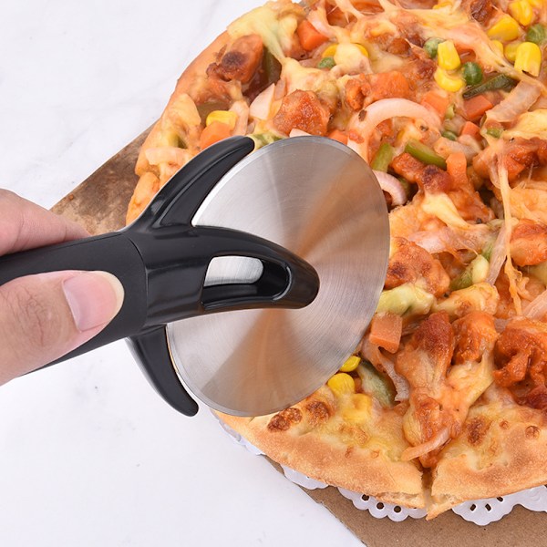 Premium Pizzaskärare i Rostfritt Stål - Lätt att Rengöra och Skära