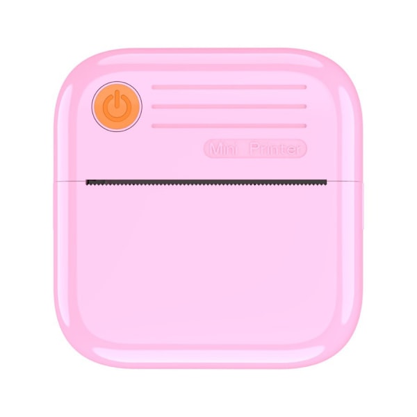 Bærbar Mini Printer Termisk Blækfri Lomme Student Mini Fejl Etiketprinter pink