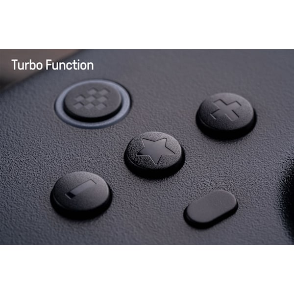 Ultimate 2.4g trådløs kontroller, joystick-oppdatering, Pro Gamepad med bakknapper og turbofunksjon for PC, Android, Steam Deck og Apple (svart) black