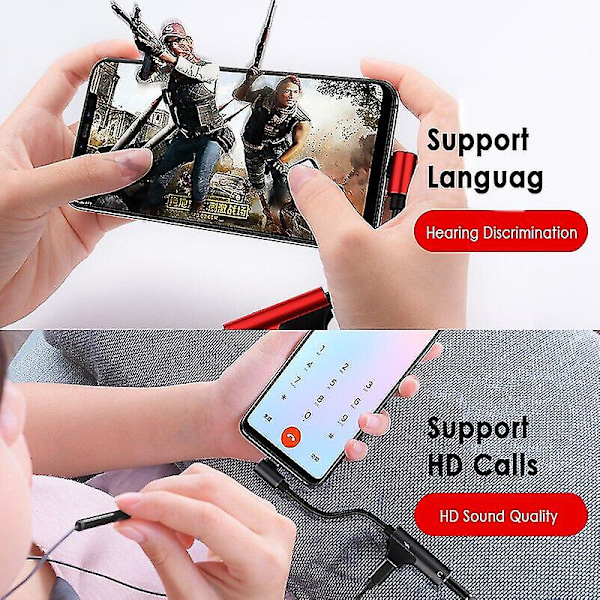 2 in 1 Type C - 3,5 mm kuulokeliitäntä 3,5 Aux USB C -adapterikaapeli muunnin Huawei Xiaomi -latauskaapelille Dropshipping