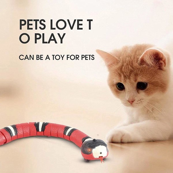 Sensing Cat Toys Automatisk Elektronisk Spill Slange Elektronisk USB Kattunge Kjæledyr