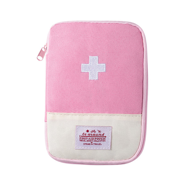 Mini Bærbar Medisinsk Veske Mini Tom Medisinveske Multifunksjonell Bærbar Veske For Utendørsbruk Rosa Small Pink