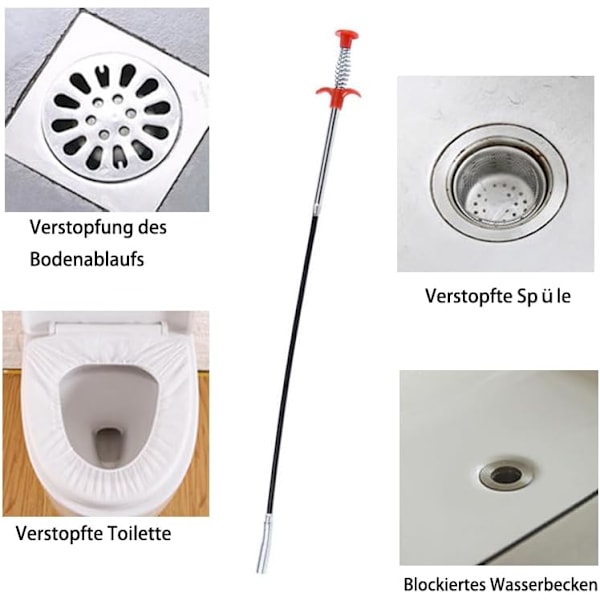 stk. Klo-gripere, 60 cm fleksibel kraftig griper med gripehake, fire klør bøyes mye brukt for senking, senking