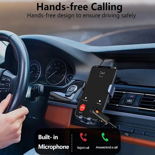 Bluetooth 5.2 Audio Receiver Transmitter 3.5MM 3.5 AUX med Mikrofon Stereo Musik Trådløs Adapter