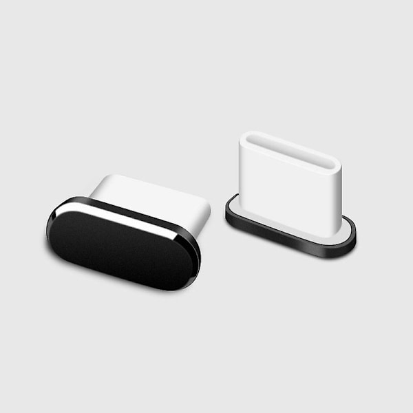 5 kpl USB Type C -pölysuoja, USB C -portin pölysuoja - Musta black