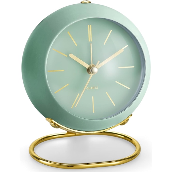 Retro Analog Väckarklocka Tyst med Nattlampa, Tyst, Lätt att Använda och Högt Alarm, Gåva till Mamma på Mors Dag