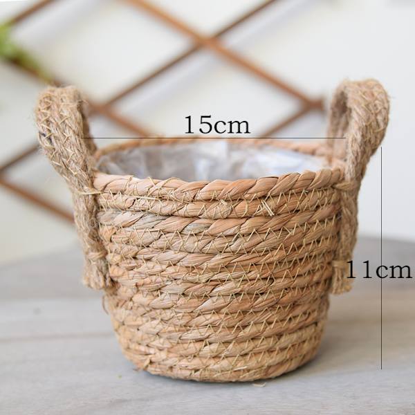 Olki kasvi erittäin suuri erittäin suuri ruukkukasvi kukka-amppeli kasvi amppeli kudottu lattia sisätiloissa bonsai C C Small