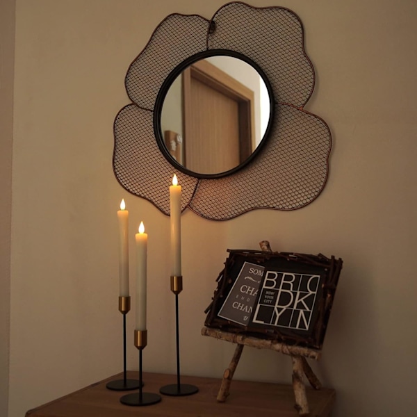 Ekte voks flammefritt LED-lys med timer, dryppfritt batteri