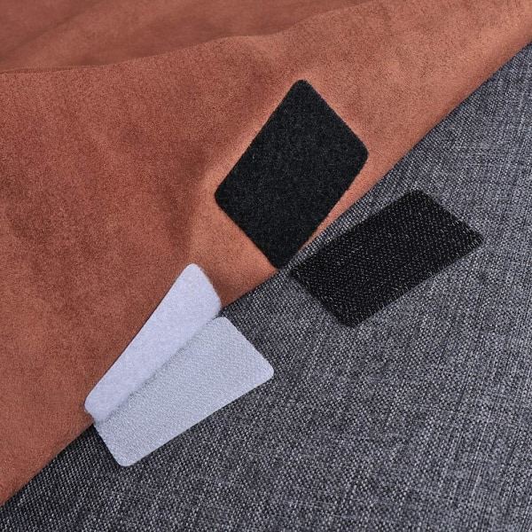 Velcro itseliimautuva suorakulmio 30 mm x 1,2 m tyyny koukkujen ja silmukoiden kiinnittämiseen kotiin, toimistoon, kouluun, ulkokäyttöön 32 paria (RSB340)
