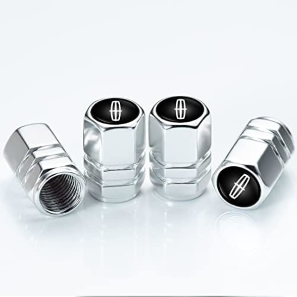 Metallikorkit autonrenkaiden venttiileihin, yhteensopivat Maserati Quattroporten, Ghiblin, Levanten kaikkien mallien kanssa, ilmaventtiilien korkit Styling D【mo】 Replacement for Lincoln