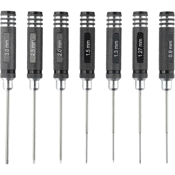 7-delars magnetisk spärrskruvmejselset - Precisionskonstruktion - Används ofta inom RC-hobbyer, bänkarbete