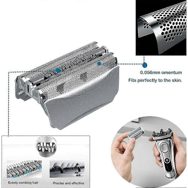 51s - Ersättningshuvud för Braun Series 5 51s rakapparat, Silver