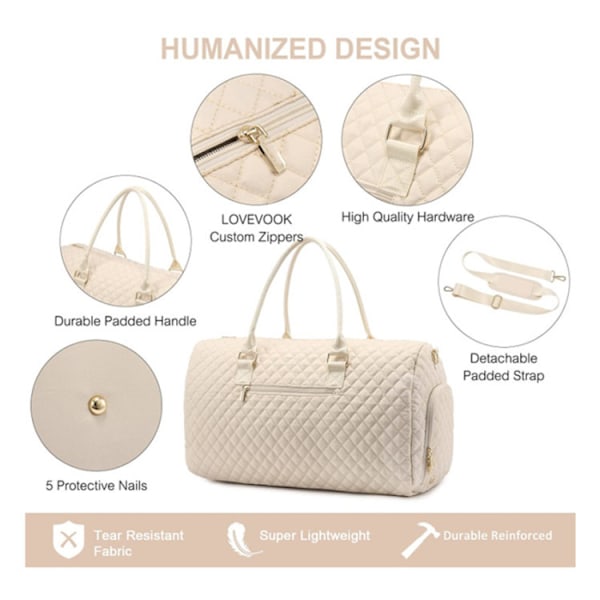 Rejsetaske Gymnastiktaske til Kvinder Weekend Carry-on Duffel Bag