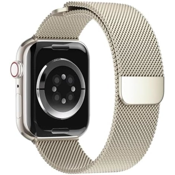 Rannekoru Apple Watch -rannekkeelle 38/40/41mm Naiset Miehet, Rannekoru Verkkometalli Magneettinen Ruostumaton Teräs Loop-hihna{DH}
