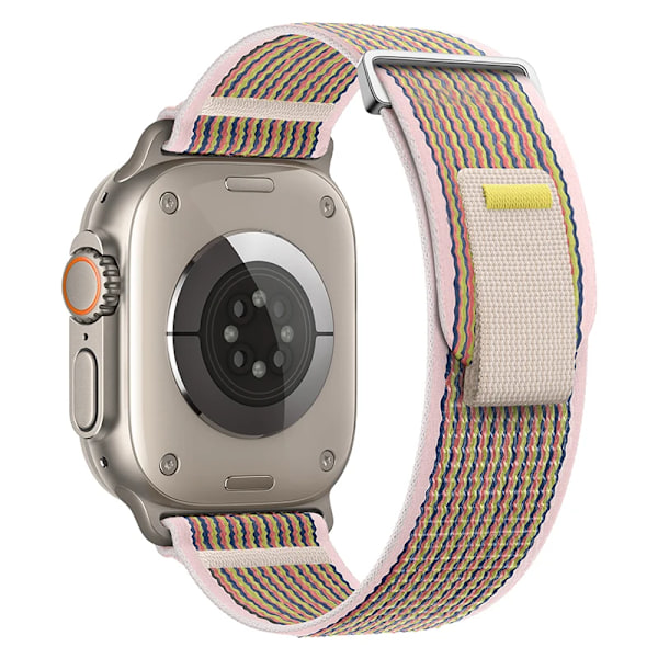 Trail Loop -hihna Apple Watchille 44mm 40mm 45mm 41mm 42 44 45 mm Urheiluranneke iwatch Ultra 2 49mm sarja 9 8 se 7 6 5 4 3 vaaleanpunainen hiekka 07 pink sand 07 41mm 40mm 38mm