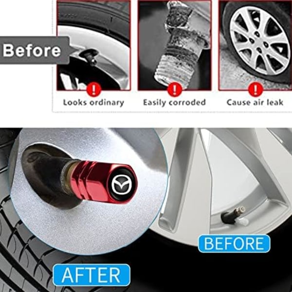 Metalliset autonrenkaan venttiilin hatut, yhteensopivat Maserati Quattroporten, Ghiblin, Levanten kaikkien mallien kanssa, ilmaventtiilin hatut, muotoilutarvikkeet Dec【mo】 for Suzuki