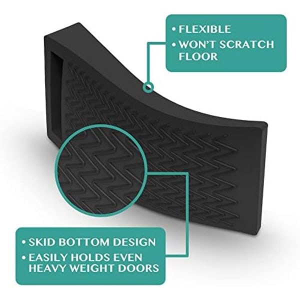 Dørstopper, [Sett med 4] Silikondørstopper Gulvstopper