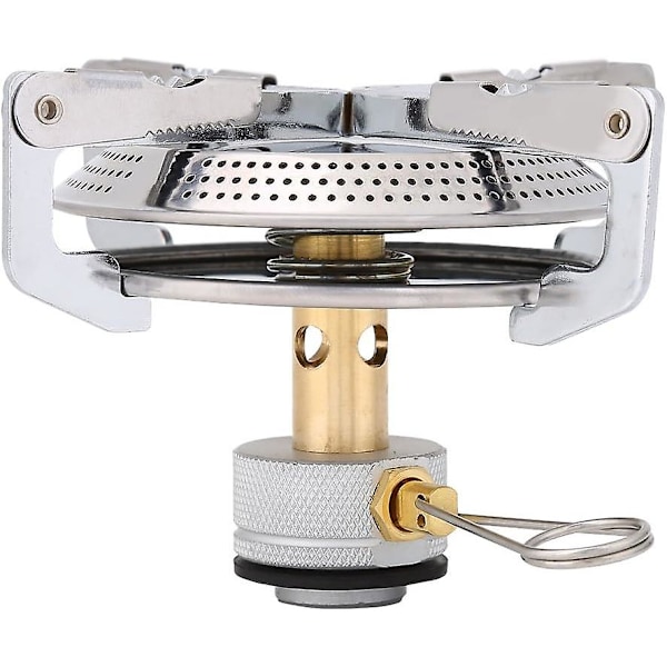 Camping Stove Bærbar Gasskomfyr for Fotturer Utendørs Kjøkkenbrenner med Kjøkkentilkobling Oppbevaringspose for Piknik BBQ{DH}