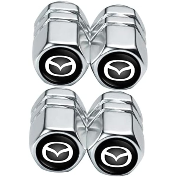 Metallikorkit auton rengasventtiileihin, yhteensopivat Maserati Quattroporten, Ghiblin, Levanten kaikkien mallien kanssa, ilmaventtiilien korkit, muotoilu D【mo】 Replacement for Mazda