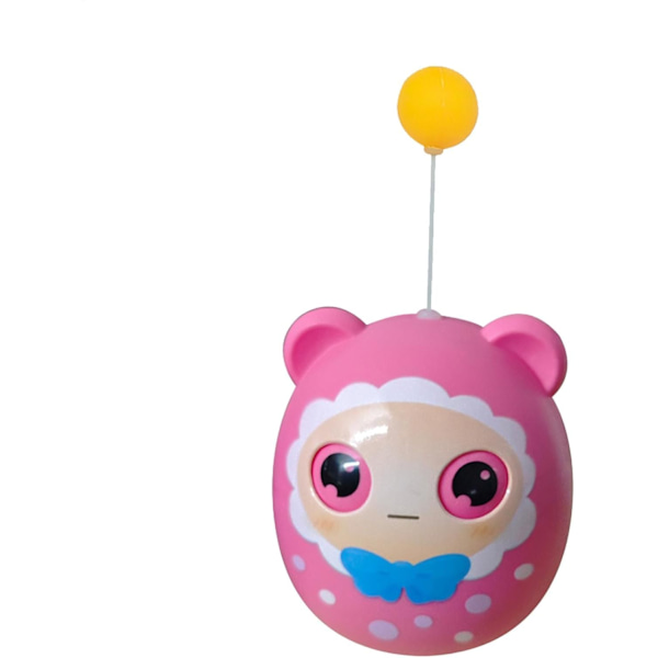 Kissalelu höyhenillä, kissan aktivointilelu, Interaktiivinen hauska kissanpentupallohöyhen, Creative Pet Supplies Teaser Toy sisä- ja ulkokäyttöön Pink