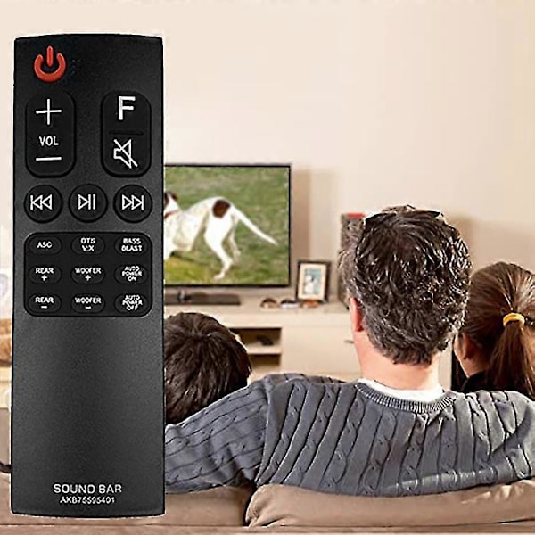 Akb75595401 Fjernkontroll for LG Soundbar Whispering Wall Spk5b-w Spk5bw Erstatningsfjernkontroll