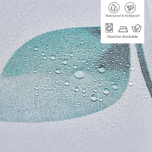 Dusjforheng 180x200CM vanntett polyester stoff dusjforheng maskinvaskbar