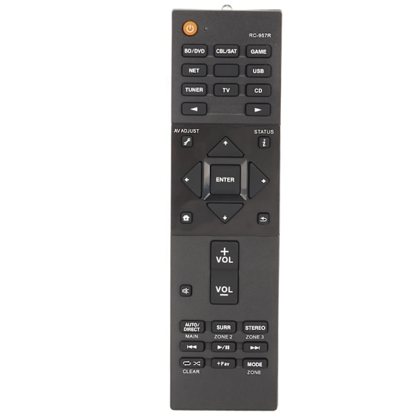 RC 957R fjernkontroll erstatter Pioneer AV-mottaker VSXLX102 VSXLX302 VSX832 VSX932 VSX933 VSX LX102 VSX LX302 (leveres uten batteri)
