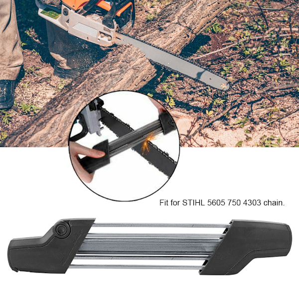 4,8 mm Håndsavkædesliber, Slibefil Passer til STIHL 5605 750 4303 3/8 tommer P og 0,325 Sort