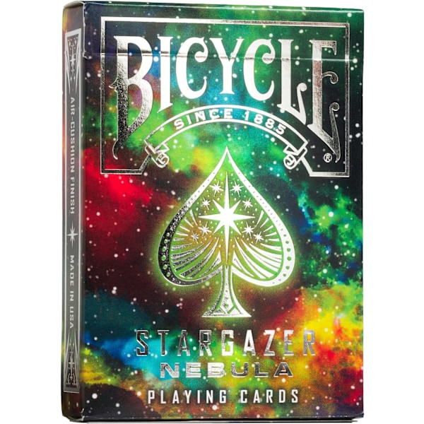 Bicycle Stargazer Nebula Playing Cards, Standard Index, Poker Cards, Space Playing Cards, Premium Playing Cards, Unique Playing Cards, 1 Deck, Black