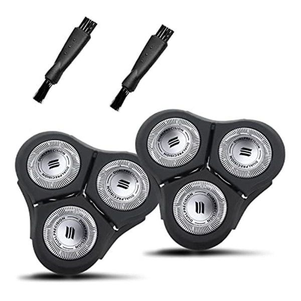 2-pak Rq11 udskiftningshoveder til Philips Sensotouch 2D barbermaskiner