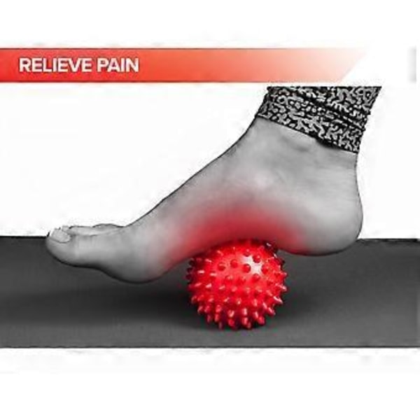 Octorox Piikkipallot Jalkapohjan Lihasten Hierontaan - 3 Pehmeästä Kovaan Hierontarullaa 7,6 cm