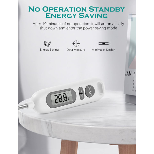 Digital matlagningstermometer, snabbläsande kökstermometer fo
