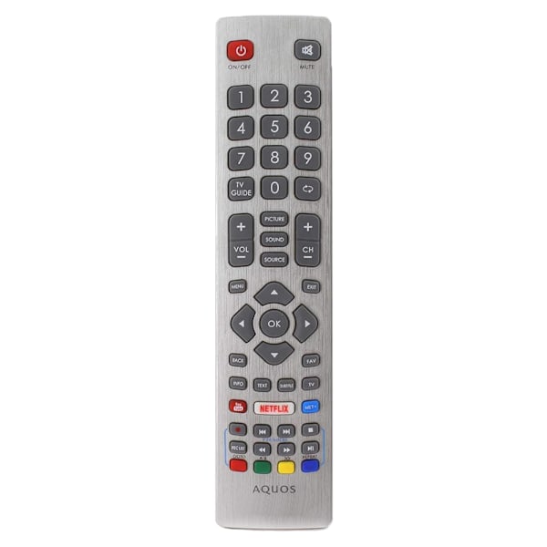 Original SHWRMC0115 TV-fjärrkontroll för Sharp Aquos Smart LED TV IR-kontroll med Netflix Youtube 3D-knappar