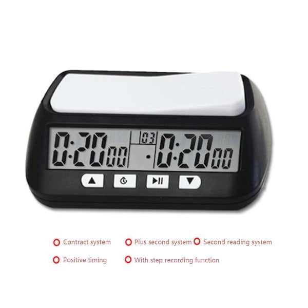 Schack Basic digital schackklocka och speltimer, klocka digital klocka[DH]