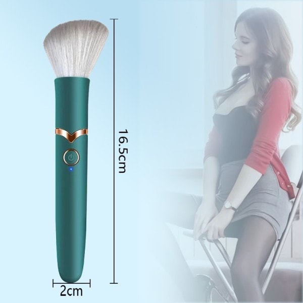 Kuglevibrator til kvinder Makeupbørste Vibrator Klitoris Nipple Stimulator G-punkts Massager Orgasm Sexlegetøj