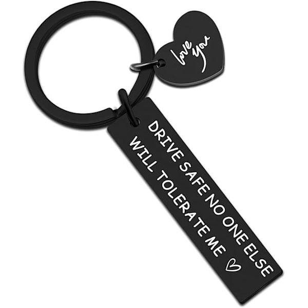 Drive Safe Keychains for Boyfriend Husband Gifts Birthday or Anniversary Presents for Husband Wife Girlfriend Family