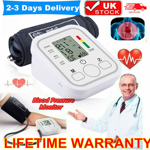 2023 Digitalt Automatisk Blodtryksmåler Overarm BP【DH】