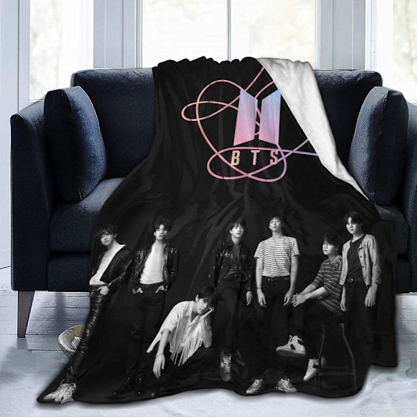 BTS-filt Kpop Army Varma Kramar Super Mjuk Flanellfilt Passar Soffa Kontor Lätt Plysch För Vuxna Och Barn Att Använda-bts4- 80x60in 200x150cm