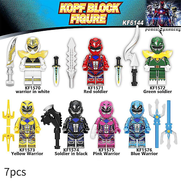 stk./sæt Power Rangers Byggeklodser Minifigurer Legetøj Samlingsfigurer Legetøj Børnegaver Boligindretning