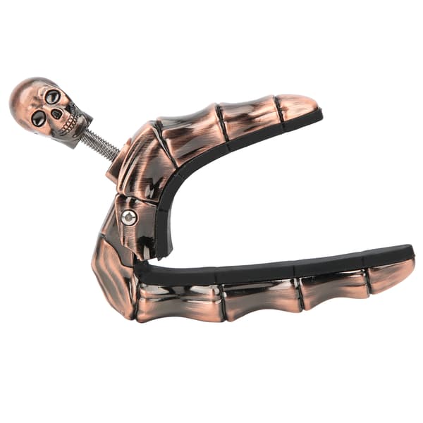 Skalle Gitarr Capo Justerbar Åtdragning Brons Folkgitarr Akustisk Gitarr Ukulele Tillbehör