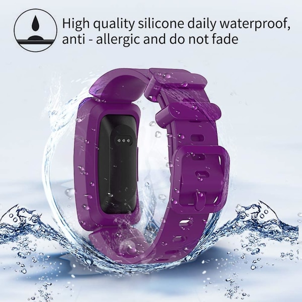 3 st band kompatibla med Fitbit Ace 2 Purple