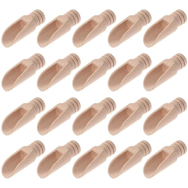 7 träskedar, mini träskedar, saltskedar, teskedar 7 pieces