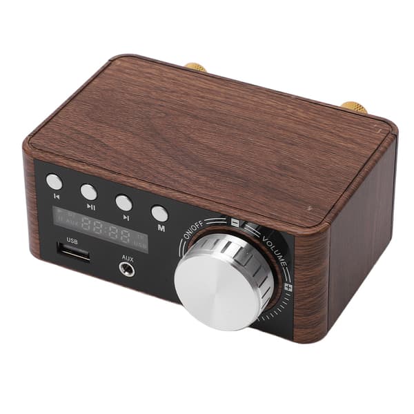Mini Bluetooth 5.0 Stereo HiFi Digital Forstærker 2 Kanal 50W USB Input