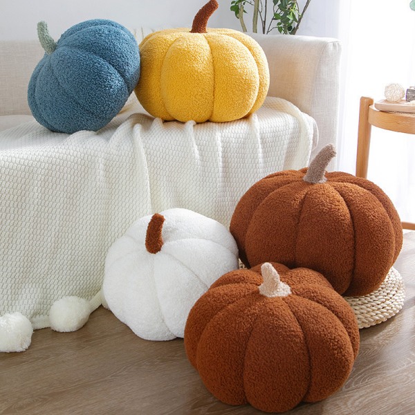 pumpa kudde kreativ soffkudde halloween yellow 20cm