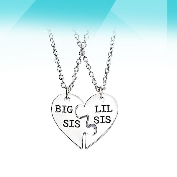 2st Big Sis Lil Sis Big Little Sister Bff Forever Halsband