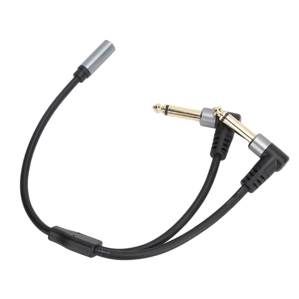 3,5 mm hun til 6,35 mm han stereo lydadapterkabel til mixermikrofon